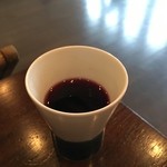 Hoshinoya Karuizawa - レセプションでいただいたウエルカムドリンク：オレンジとシナモンのホットサングリア