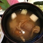 星のや軽井沢 - 葱・麩・なめこの味噌汁