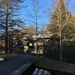 星のや軽井沢 - 早朝は粉雪が舞っていましたが、いい天気になってきました
