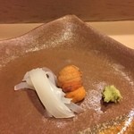 うを徳 - 仙崎赤烏賊  北海道浜中馬糞雲丹