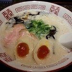 天風 - ｢熊本とんこつラメーンン＋煮玉子｣800円