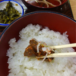 赤坂あべちゃん - ご飯に良く合う甘辛味噌タレ