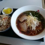 ラーメンくまごろう - ラーメン定食（790円）2015年12月