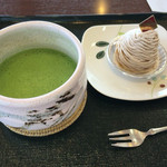 御素麺屋 大和田菓愁庵 - 抹茶とモンブラン