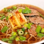 匠の手もみ蕎麦と健康野菜のかき揚げ にこあん - 鴨南蛮ん