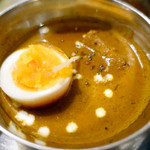 インド料理 想いの木 - 201512日替わり茄子とうで卵のカレー