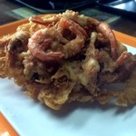 山下うどん - 芝えびかき揚げ220円（税込）　※2015年11月