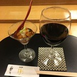 寿司処静 - お通しは茸　　
      2015.12.08