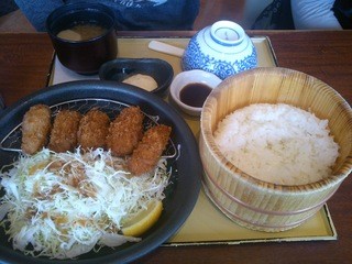 おひつごはん四六時中 - 牡蠣フライ定食