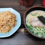 長浜や - キムチチャーハンセット850円