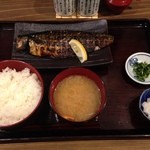 Sumibiyaki Shokudou Koganeya - サバ燻し醤油干し定食