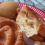 グレートアメリカン・ワッフルカンパニー - 季節のワッフル（アップル＆キャラメルアイスクリーム）