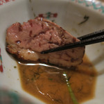 手打ち蕎麦 ほかげ - 鴨と三つ葉の山葵和え喰らう