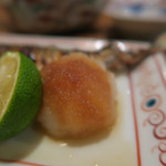 手打ち蕎麦 ほかげ - 新秋刀魚塩焼き　ズームアップ