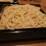 手打ち蕎麦 ほかげ - 小海老かき揚げ（冷たい蕎麦）大盛り＆せいろ　ズームアップ