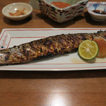 手打ち蕎麦 ほかげ - 新秋刀魚塩焼き