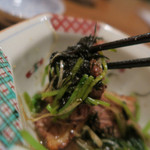 手打ち蕎麦 ほかげ - 鴨と三つ葉の山葵和え喰らう