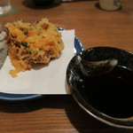 手打ち蕎麦 ほかげ - 小海老かき揚げ