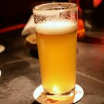 コリアン＆オキナワンチャンプルー あしびなぁ～ - シークワサービール　さっぱりしてのみやすかったなぁ