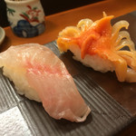 ふく鮨 - 金頭と赤貝