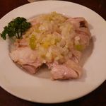 菜香園 - 蒸し鶏の葱ソース
