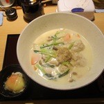 讃岐うどん あ季 - 鶏団子クリームシチューうどん