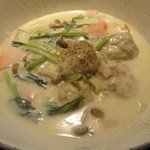 讃岐うどん あ季 - 鶏団子クリームシチューうどん