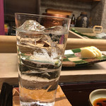 Kamata - 麦焼酎（中々）水割り