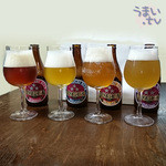 盛田金しゃちビール犬山工場 - 
「ミツボシビール」４種類飲み比べ