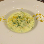 リストランテ ソットラルコ - 青さのりと柚子とクリームが合うなんて・・・