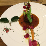 リストランテ ソットラルコ - 12月らしい飾りつけのトロトロ牛ほほ肉