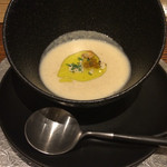 リストランテ ソットラルコ - 新ごぼうのスープ
