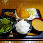 Date Sakaba Kyou Tarou - あじフライ定食