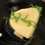 ときわそば - 鍋焼きに筍が入ってました。