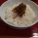 はるはな庵 - ちりめん山椒自体は美味しいけど、ご飯に比べて少な過ぎ。