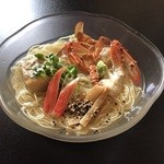 Raamen to ri katsu - ８月限定　蟹冷やしらぁ麺