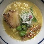 raxamentorikatsu - ２月限定　新じゃがと空豆のらぁ麺