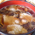 純手打ちうどん 利休  - 肉汁　豚肉がおもしろいっぽ