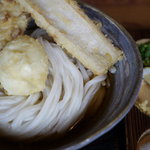 名水うどん 野々傘 - ちく玉天ぶっかけ