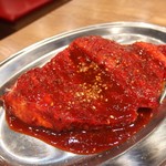 大阪焼肉 ホルモン ふたご  - はみ出たいハラミ(1680円) 
