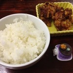 神山 - H.27.12.10.昼 ランチメニューC 唐揚げセット +170円