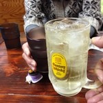 神山 - H.27.12.10.昼 角ハイボール(プレーン) 300円 vs 水 de 乾杯♪
