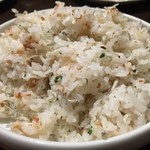 居酒屋 康 - 梅とじゃこの焼飯　2015.12再訪