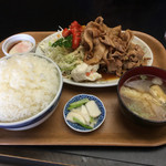 喜味屋食堂 - 焼肉定食大盛り