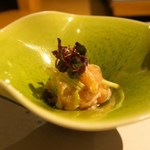 あら垣 - 笹身魚醤和へ　