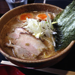 麺や 琥張玖 西岡本店 - 味噌ラーメン780円、味付けたまごトッピング100円