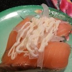 Heiroku Sushi - サーモン オニオンマヨ ２かん  １０８円