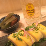 おばんざいカエル - カニカマの卵焼きとふきとさつま揚げの煮もの