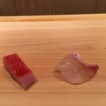 鮨 あらい - 金目鯛、真鯛