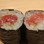 こま田 - 2015.12　鉄火巻は中トロ